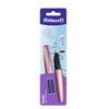 Plunksnapliiats Pelikan Twist P457M, roosa, tindikassettidega