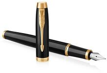 Täitesulepea Parker IM Muted Black GT, 1931645, must kuldsete detailidega