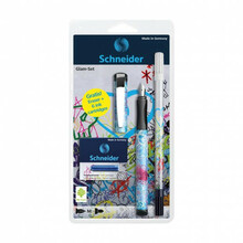 Komplekt sulepea Schneider Glam + Corry + 6 tindikapslit, 74400, erinevad värvid, 8 tk