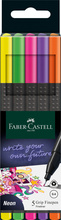 Tindipliiats Faber-Castell FinePen, 0,4 mm, 5 neoonvärvi