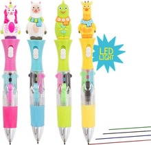 Daugiaspalvis pastapliiats Trendhaus Magic Moments LED-tulega, 1 tk