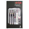Graafiliste joonistuste pliiatsite komplekt Rotring Master SET Rapitograf, S0699420, 0.1/0.3/0.5