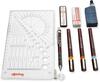 Rotring Isograph Combi College komplekt, S0699390, 0,2/0,4/0,6 mm