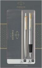 Komplekt Parker Jotter Stainless Steel GT, täitesulepea ja pastapliiats