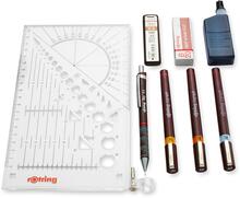 Rotring Isograph Combi College komplekt, S0699390, 0,2/0,4/0,6 mm