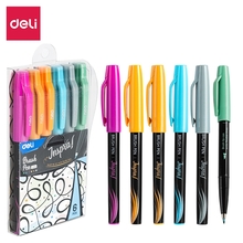 Pintsliga marker Deli, 6 värvi