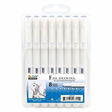 Graafilised joonistusmarkerid Marvy Uchida Marvy For Drawing 4600-8A, mustad, 8 tk