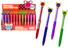 Pastapliiats Lean Toys Mouse Ballpoint Pen Diamonds Blue, 0,7 mm