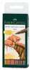 Joonistamismarkerid Faber-Castell PITT, 6 tk, pruunid toonid