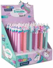 Automaatne kustutatav pastapliiats Colorino Unicorn, 0,5 mm, erinevad värvid