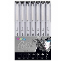 Graafilised pastapliiatsid Colorino Artist Fineliners, 7 tk