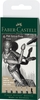 Joonistamispliiatsid Faber-Castell Pitt Artist Pen 199, 6 tk, must