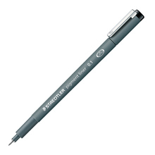 Ühekordselt kasutatav tindipliiats Staedtler Pigment Liner, 1,2 mm, must