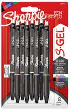 Gelpastapliiatsid Sharpie S-Gel, 0,7 mm, 8 tk, sinine/punane/must/roheline/lilla