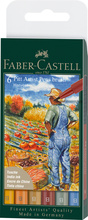 Teptipliiatsid Faber-Castell Pitt Artist Pen, 6 värvi