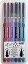 Vildikad pintsliga Marvy Le Pen Flex Jewel, 6 tk