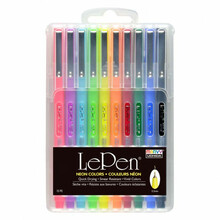 Stiilsed õhukese otsaga pastakad Marvy Uchida Le Pen 4300-10FX Neon Mix, 10 tk