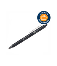 Geelpliiats Pilot Frixion Clicker, 0,7 mm, must