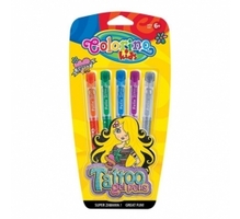 Geelpliiatsid Colorino Kids Tattoo, 0,9 mm, 5 värvi