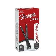 Geelpliiats Sharpie S-Gel, 0,7 mm, must