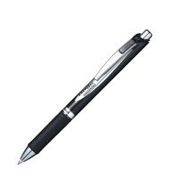 Geelpliiats Pentel Energel Document, 0,7 mm, must