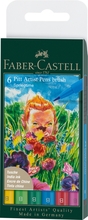 Pintsliga markerid Faber-Castell Pitt Artist Pen, Springtime, 6 värvi