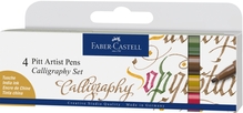 Kalligraafia markerid Faber-Castell PITT Artist Pen, 4 värvi, 167505