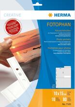 Fototasku Herma 7585, 10 tk, 10x15 cm, vertikaalne, valge