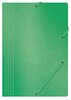 Kummiga kaust Office Products, A4, 390 g/m2, roheline