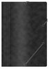 Kummiga kaust Office Products, A4, 390 g/m2, must