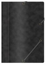 Kummiga kaust Office Products, A4, 390 g/m2, must