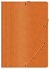 Kummiga kaust Office Products, A4, 390 g/m2, oranž