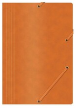 Kummiga kaust Office Products, A4, 390 g/m2, oranž