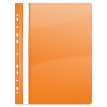 Perforatsiooniga kaaneklamber A4, PP, oranž, DONAU