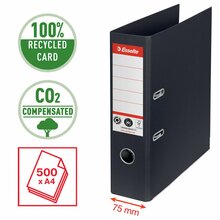 Kaustik Esselte No1 CO2, Neutral A4, kartong, 75 mm, must