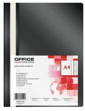 Köitja A4 PP, must, OFFICE PRODUCTS