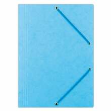Kummiga kaust Office Products, A4, 390 g/m2, helesinine