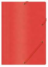 Kummiga kaust Office Products, A4, 390 g/m2, punane
