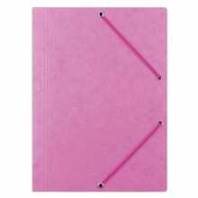 Kummiga kaust Office Products, A4, 390 g/m2, roosa