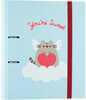 Kaustik Pusheen, A4, 2 rõngast, kummipael, Purrfect Love kollektsioon
