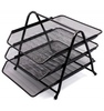 Dokumendiriiul Forpus Horizontal Tray FO30545, 3-osaline, must