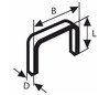 Klambrid Bosch, tüüp 53, 11,4 x 8 mm, 1000 tk