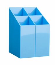 Pliiatsitops ICO, 4 sektsiooniga, 7,5 x 7,5 x 11 cm, helesinine