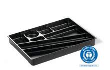 Sahtlisisu Durable, plastmass, must, 340 x 240 x 36 mm