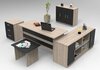 Mööblikomplekt Kalune Design VO16 OB, tamm/must, 89.1 cm x 38.1 cm x 73.8 cm