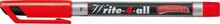 Püsiv marker Stabilo Write-4-all F, punane