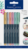 Markerite komplekt Faber-Castell Metallics Marker, 1,5 mm, 6 tk, erinevad metallic värvid