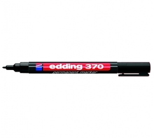 Püsimarker Edding 370, ümmargune ots, 1 mm, must