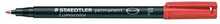 Püsiv marker Staedtler OHP Lumocolor 317/318, 0.6 mm, punane