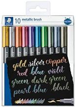 Markerikomplekt STAEDTLER Metallic Brush, 10 tk